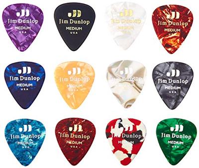 Dunlop PVP106 Celluloid Pick Medium Variety Pack plectrum set 12 stuks
