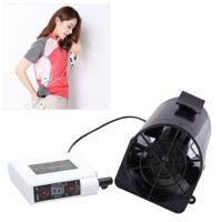 Draagbare mini taille ventilator koelventilator USB Skin Cooler (zwart) - thumbnail