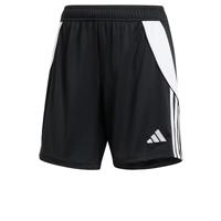 adidas Tiro 24 Voetbalbroekje Dames Zwart Wit - thumbnail