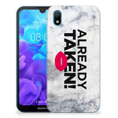 Huawei Y5 (2019) | Siliconen hoesje | met naam Already Taken White