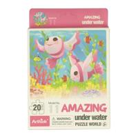 Mini Puzzel Onderwaterwereld, 20st. - thumbnail