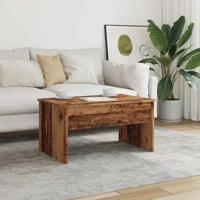 Salontafel 80x50,5x41,5 cm bewerkt hout oud houtkleurig - thumbnail