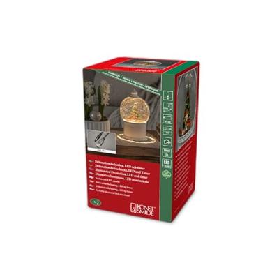 Konstsmide 4301-200 LED-lantaarn Kersttafereel Warmwit LED Wit Watergevuld, Timer Konstsmide 4301-200 LED-lantaarn Kersttafereel Warmwit LED Wit Watergevuld, Timer