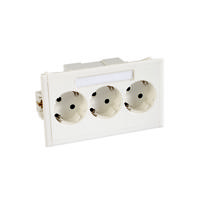 Schneider Electric 5940111 Inbouwdoos Wandcontactdoos dubbel 1 stuk(s) Wit - thumbnail