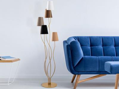 Staande lamp BONOBO 5 lampen goud Staande lamp BONOBO 5 lampen goud