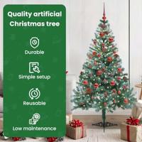 VidaXL Kunstkerstboom met 150 led groen 150 cm pvc en staal - thumbnail