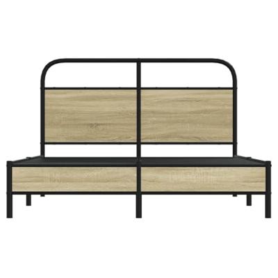 Bedframe zonder matras bewerkt hout sonoma eikenkleur 140x200cm