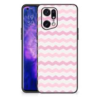 OPPO Find X5 Pro Back Case Waves Roze - thumbnail