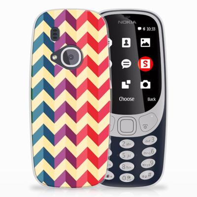 Nokia 3310 (2017) TPU bumper Zigzag Multi Color