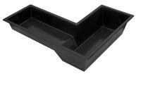 Venus polyester voorgevormde vijver L-vorm - thumbnail