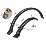 Mirage spatbordset 20" met bevestigingsmateriaal zwart