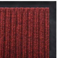 VidaXL Deurmat 90x120 cm pvc rood - thumbnail