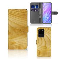 Samsung Galaxy S20 Ultra | Book Style Case | Licht Hout - thumbnail