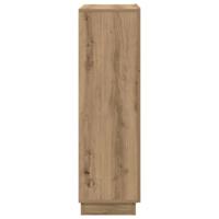 Bureau met plank artisanaal eikenkleurig 71,5 x 31,5 x 106,5 cm - thumbnail