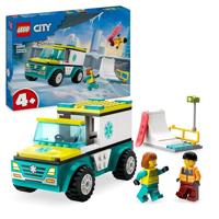 Lego city ambulance en snowboarder - 60403 - thumbnail