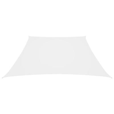 VidaXL Zonnezeil trapezium 2/4x3 m oxford stof wit