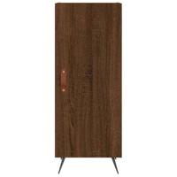 Dressoir 34,5x34x90 cm bewerkt hout bruineikenkleurig - thumbnail