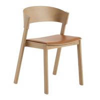 Muuto Cover Side Chair Eiken - Refine Leather Cognac - thumbnail
