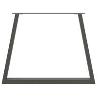 Eettafelpoten 3 st V-vormig 100x(72-73,3) cm staal antraciet - thumbnail