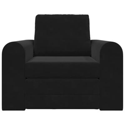 Slaapbank Zwart 98 x 71 x 83 cm Fluweel