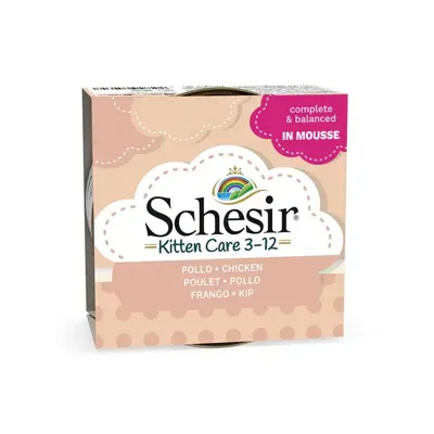 Schesir Kitten care 3-12 kip mousse 85g