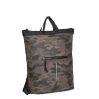 New Rebels ® Mart - Top Zip - Waterafstotend - Rugtas - Laptoptas 14Inch. - Shopper - Brown Camouflage - thumbnail