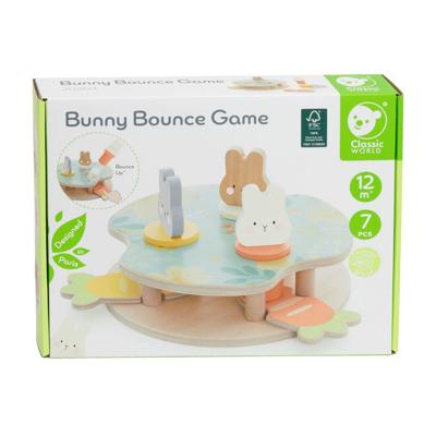 Classic World stuiter konijn houten spel Classic World stuiter konijn houten spel