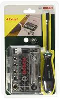 Bosch Accessoires De 27-delige schroefbitset met ratel en handschroevendraaier - 2607017331 - thumbnail
