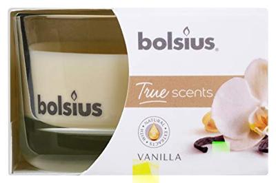 Bolsius True Scents Geurkaars in Glas Vanille 5cm Wit 6 Stuks - thumbnail