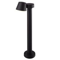 Memphis LED sokkellamp - 80cm - 6 Watt 300 lumen - Kantelbaar - IP54 waterdicht - 3000K warm wit - Padverlichting - Zwart - Staande buitenlamp - thumbnail