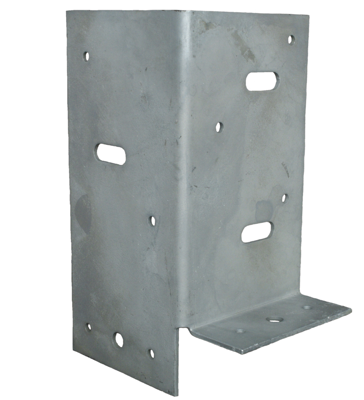 GB paalhouder type B 1 lip 90x90x145mm zink magnesium | 20 stuks - GB73593