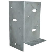 GB paalhouder type B 1 lip 90x90x145mm zink magnesium | 20 stuks - GB73593 - thumbnail