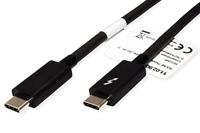 ROLINE Thunderbolt™ 3 kabel, C-C, ST/ST, 20Gbit/s, 100W, zwart, 2 m - thumbnail