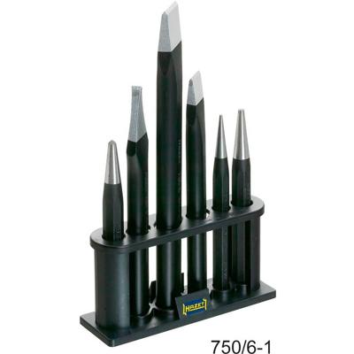 HAZET Beitel · doorslag · centerpuntset 750/6-1 · 6-delig