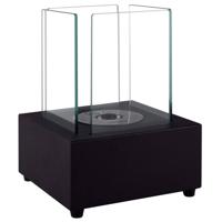 Qlima FFB 022 openhaard Draagbare open haard Bio-ethanol Zwart, Transparant - thumbnail