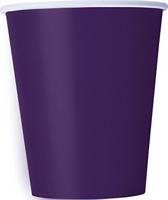 Unique Party 336,388-9 oz Deep Purple Paper Cups, Pack van 14 - thumbnail