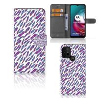 Motorola Moto G10 | G20 | G30 | Telefoon Hoesje | Feathers Color - thumbnail