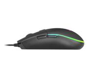 Toetsenbord met Gaming Muis Mars Gaming MCPTKLES 3200 dpi RGB Zwart Qwerty Spaans - thumbnail