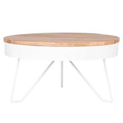 LABEL51 salontafel 'Saran' 80x80x43 cm, kleur Wit