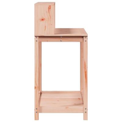 Oppottafel met schappen 108x50x109,5 cm massief douglashout - thumbnail
