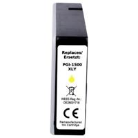 Renkforce Inktcartridge vervangt Canon PGI-1500Y XL Compatibel Geel RF-CPGI1500XLY RF-6736472 - thumbnail