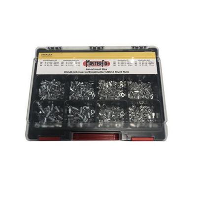Masterfix Assortiment blindklinkmoeren m4/m5/m6