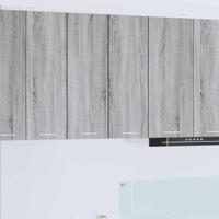 Hangkast Riga 2 pcs Grijs Sonoma en Wit 30 x 31 x 80 cm - thumbnail