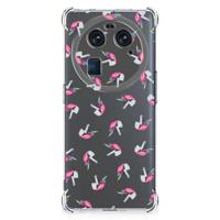 Doorzichtige Silicone Hoesje voor OPPO Find X6 Unicorns - thumbnail