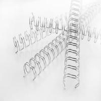 GBC WireBind draadruggen, doos van 100 stuks, 8 mm, zilver - thumbnail