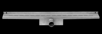 Easy Drain Compact Wall afvoergoot enkele plaat met zijuitloop 6x90cm 50mm RVS edcomw900-50