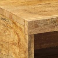 Tv-meubel wandmontage 60x30x19 cm massief ruw mangohout - thumbnail