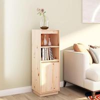 Hoge kast 37x34x110 cm massief grenenhout - thumbnail