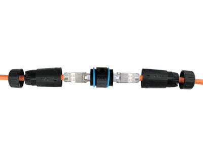 Equip 221172 tussenstuk voor kabels RJ-45 Zwart, Blauw