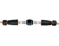 Equip 221172 tussenstuk voor kabels RJ-45 Zwart, Blauw - thumbnail